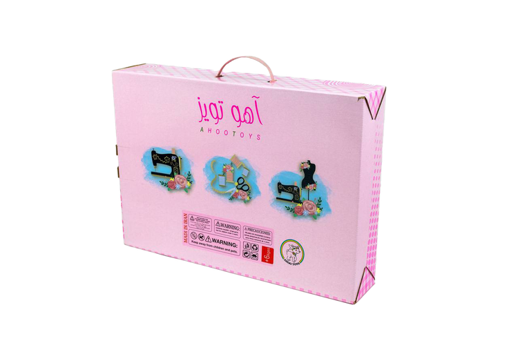 ست کامل چرخ خیاطی با عروسک AH0087